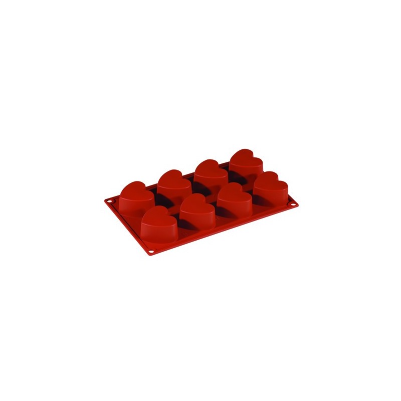 SILICONE MOULD FORMAFLEX 8 PORTION HEART - 1