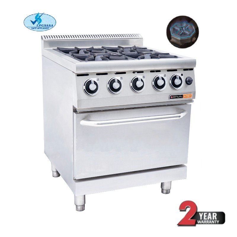 GAS STOVE WITH GAS OVEN ANVIL - 4 BURNER - 1