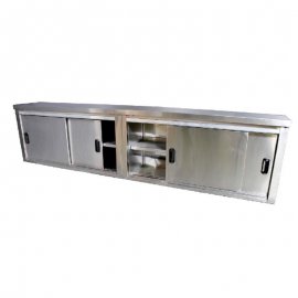 CUPBOARD - WALL MOUNTED - STAINLESS STEEL (430) 0.9MM WITH DOORS - 1