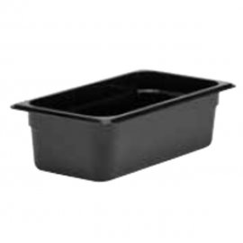 GN FOODPAN 1/3 POLYCARBONATE (BLACK) - 100MM(D) 3.6LT - 1