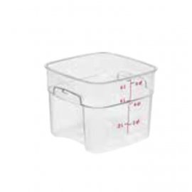 SQUARE POLYCARBONATE STORAGE CONTAINER (CLEAR) 6Lt - 1