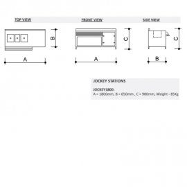 BAR JOCKEY STATION - 1800mm - 2