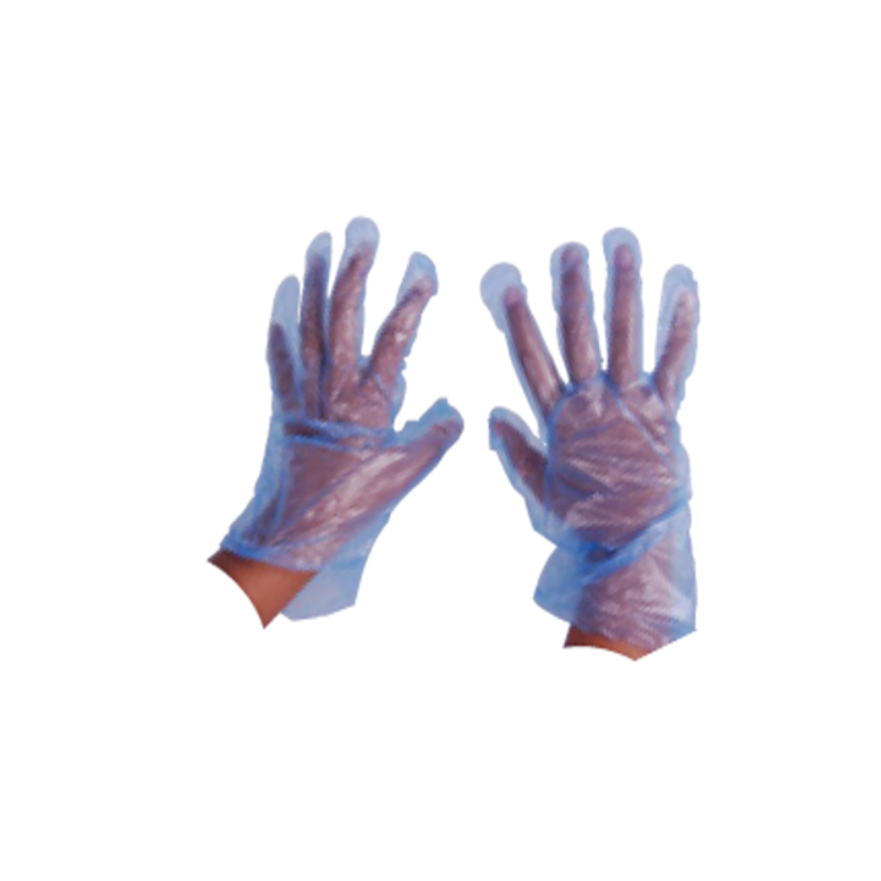 DISPOSABLE DELI GLOVES BLUE - PACK OF 100 - 1