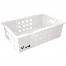 FREEZER CRATE PLASTIC - VENTED - 600 x 400 x 188mm - 1