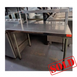STAINLESS STEEL TABLE + RISER - 1100MM - 1