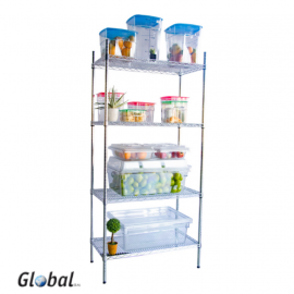 SHELVING UNITS ZINC/EPOXY - 4 SHELF 1200 x 455 x 1830mm - 1