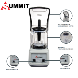 BAR BLENDER SUMMIT WITH ENCLOSURE 1.5LT WITH SOUND SHIELD - 1