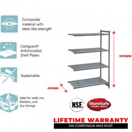 4 TIER VENTED 460 L X 1070 W X 1830MM H - 1